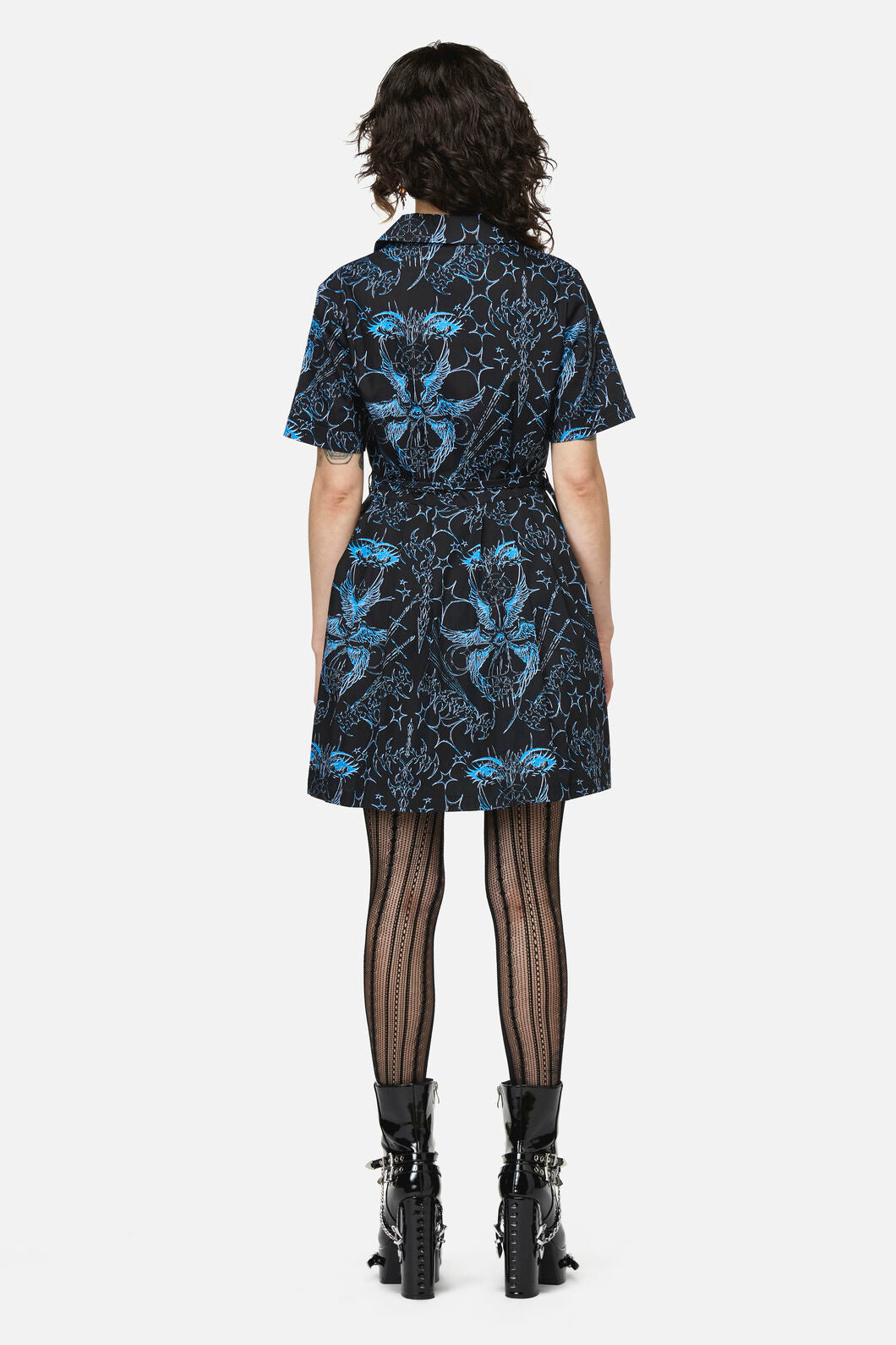 Dangerfield NZ - Heathen Goth Mini Dress - black