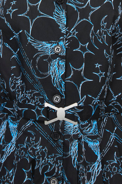 Dangerfield NZ - Heathen Goth Mini Dress - black