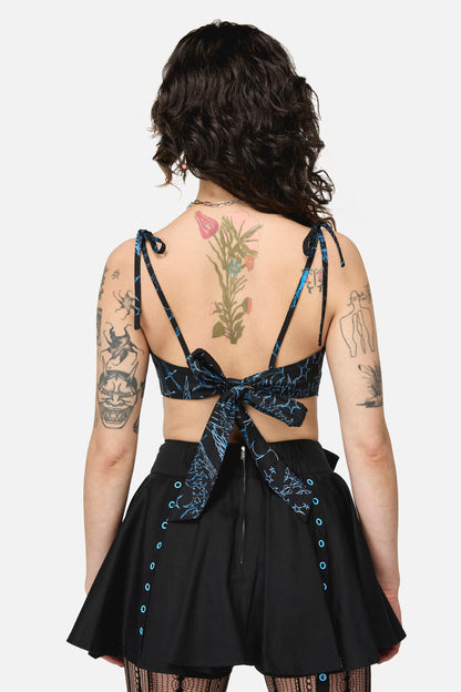 Dangerfield NZ - Divination Goth Tie Top - black