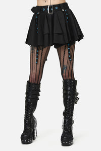 Dangerfield NZ - Heathen Goth Eyelet Skort - black