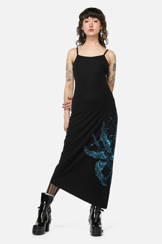 Dangerfield NZ - Divination Goth Maxi Dress - black