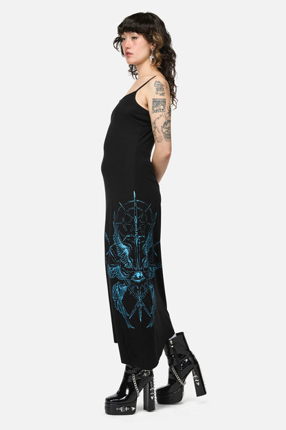 Dangerfield NZ - Divination Goth Maxi Dress - black