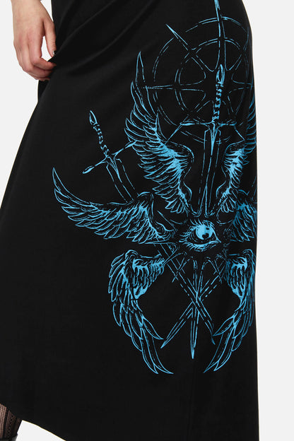 Dangerfield NZ - Divination Goth Maxi Dress - black