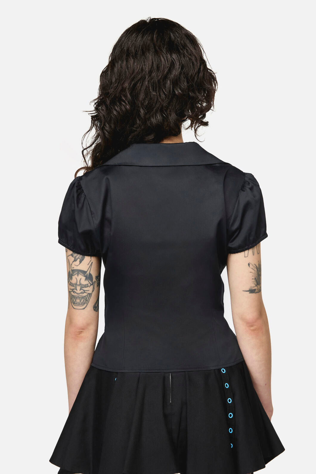 Dangerfield NZ - Divination Goth Blouse - black