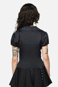 Dangerfield NZ - Divination Goth Blouse - black