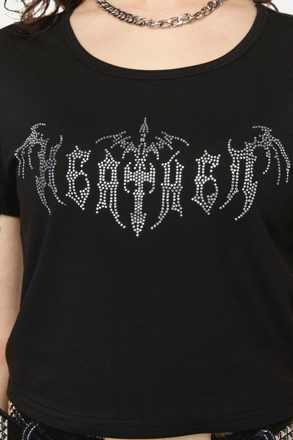 Dangerfield NZ - Divination Goth Crop Tee - black