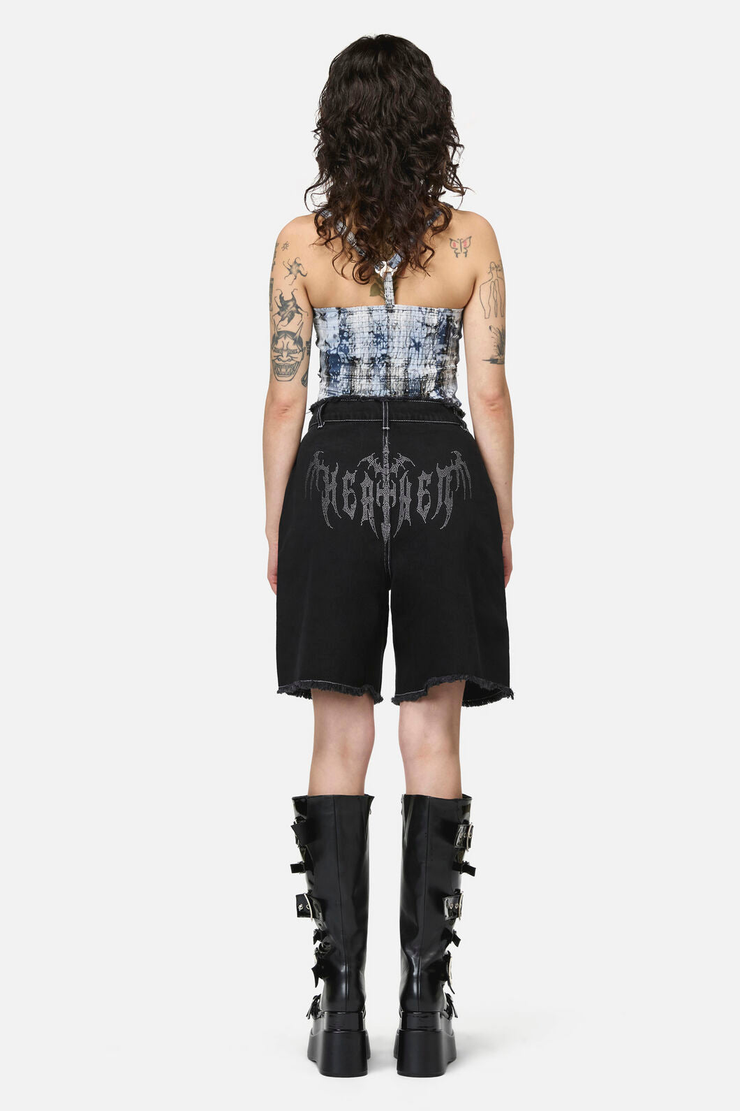 Dangerfield NZ - Divination Goth Ripped Short - black