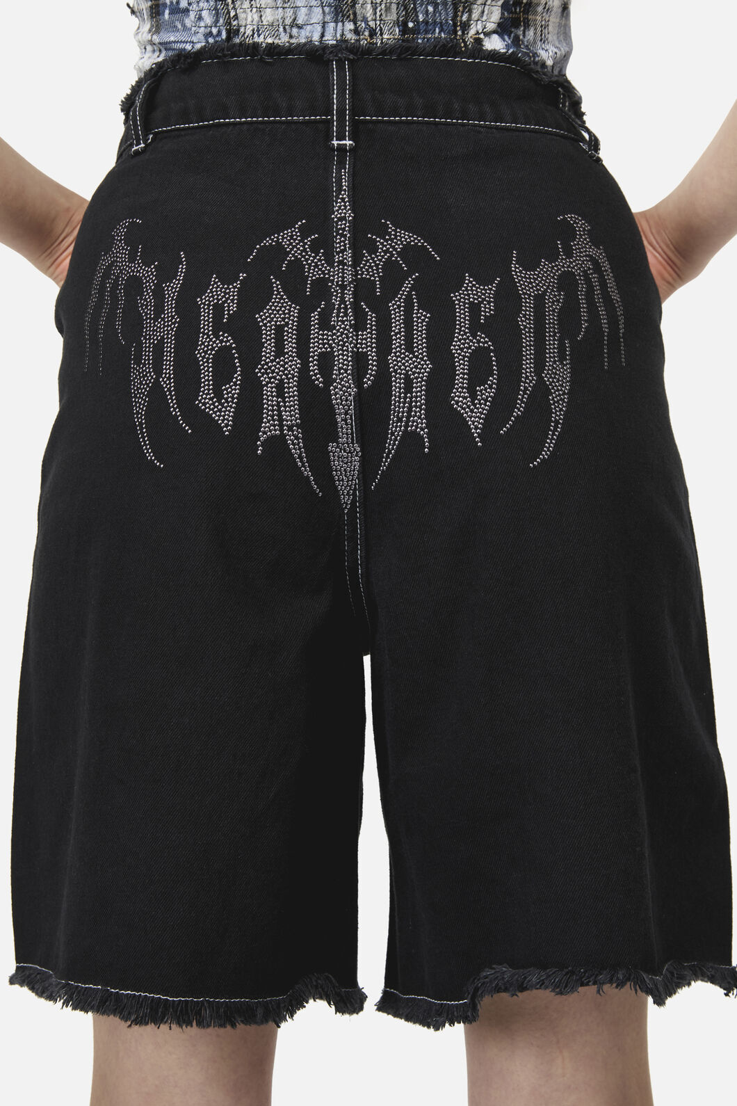 Dangerfield NZ - Divination Goth Ripped Short - black