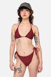 Dangerfield NZ - Moggy Goth Bikini Top  - red