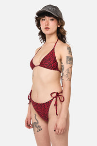 Dangerfield NZ - Moggy Goth Bikini Top  - red