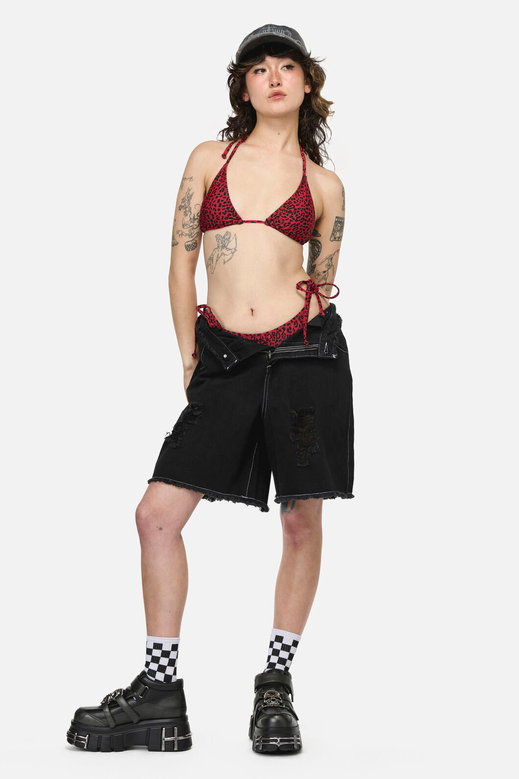 Dangerfield NZ - Moggy Goth Bikini Top  - red