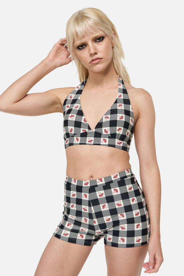 Dangerfield NZ - Sweet Home Bikini Top  - black-white
