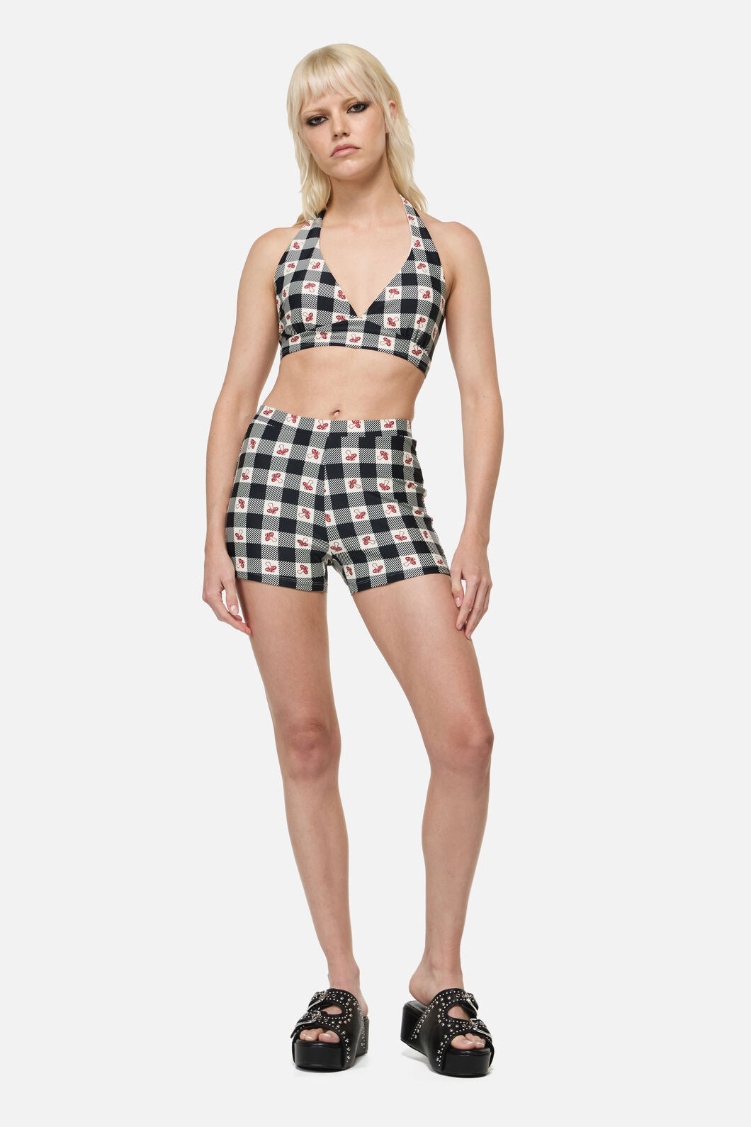Dangerfield NZ - Sweet Home Bikini Top  - black-white