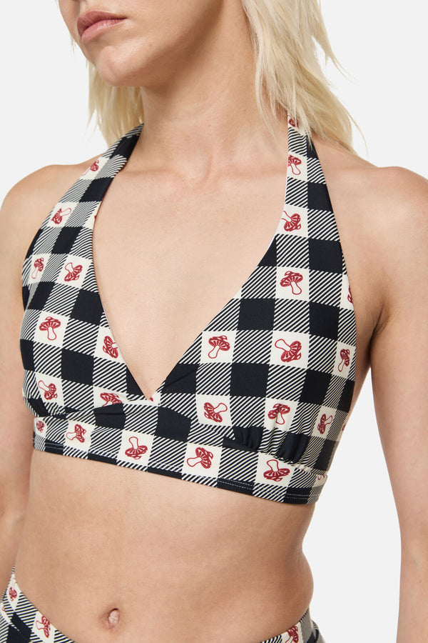 Dangerfield NZ - Sweet Home Bikini Top  - black-white