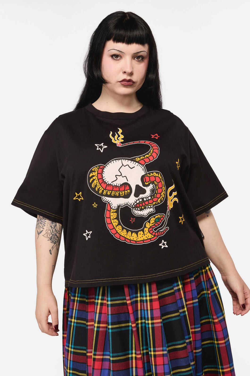 Dangerfield NZ - Curve Snake ForBrainsGrungeTee - black