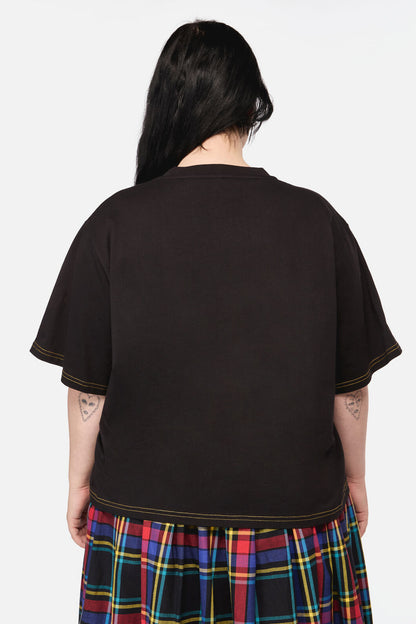 Dangerfield NZ - Curve Snake ForBrainsGrungeTee - black