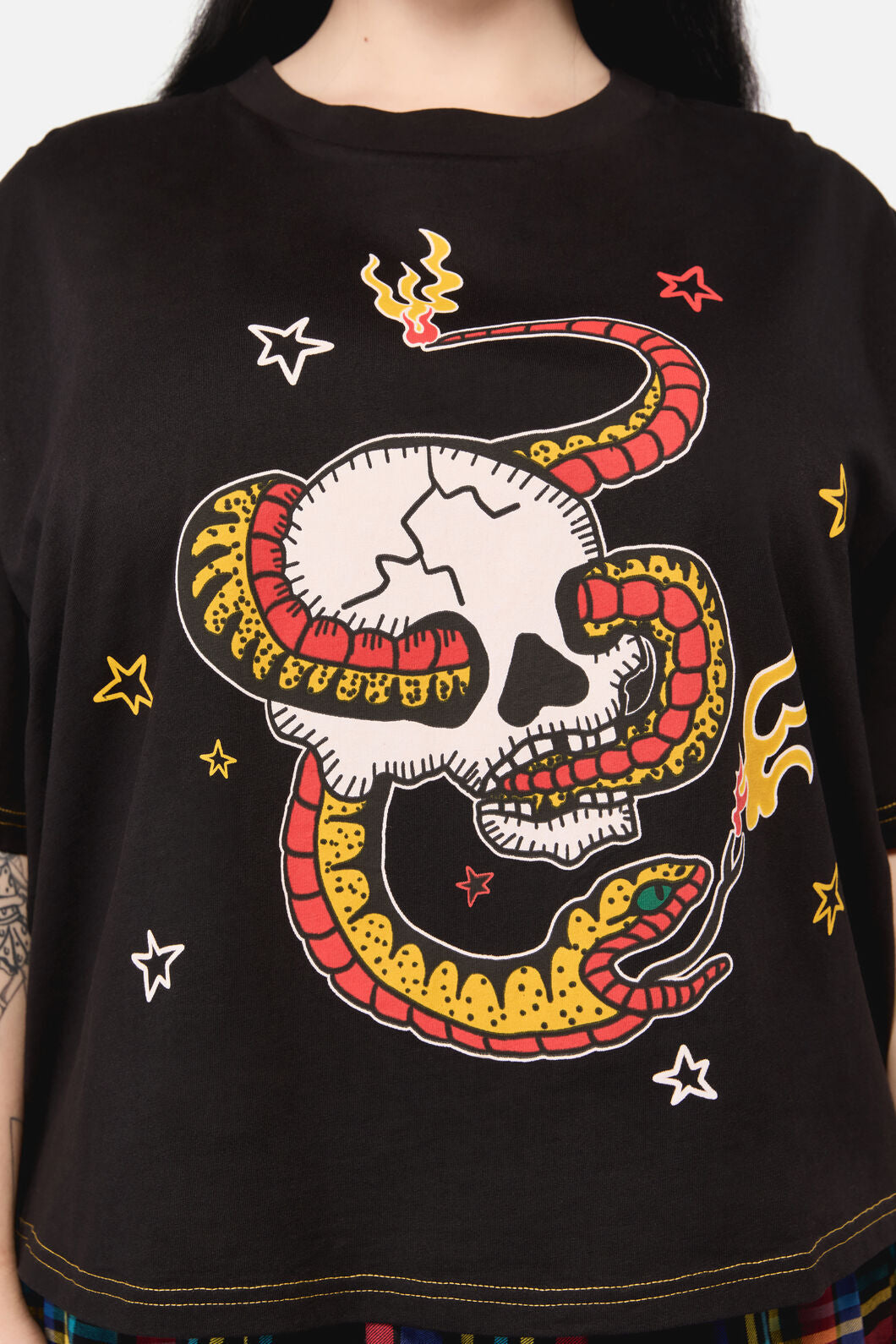 Dangerfield NZ - Curve Snake ForBrainsGrungeTee - black