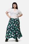 Dangerfield NZ - CurveLilycatCottgcoreMidiSkirt - green