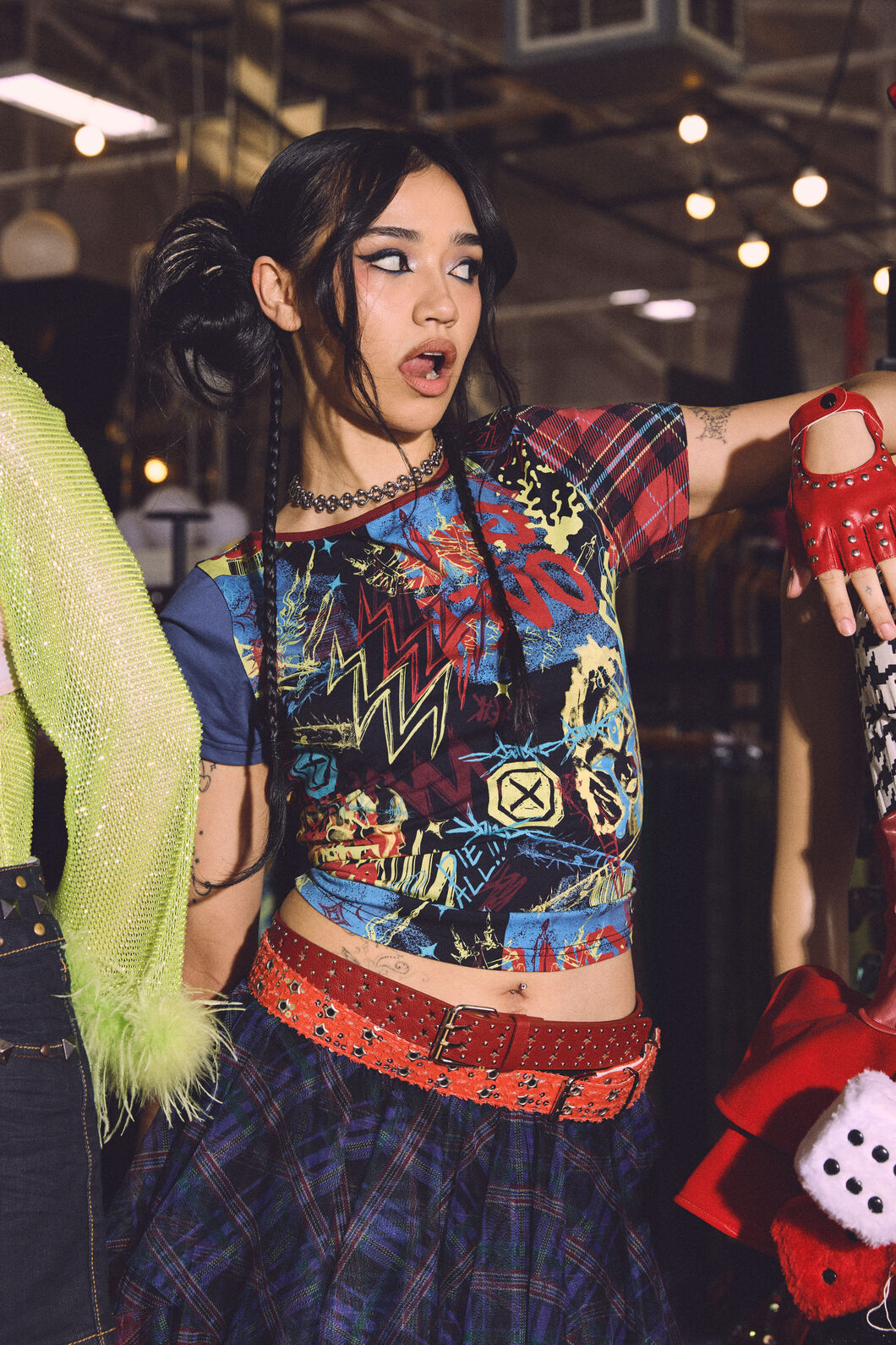 Dangerfield NZ - Streets Grunge Contrast Tee - multi