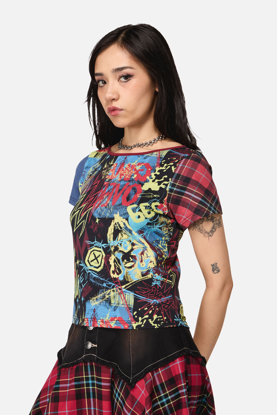 Dangerfield NZ - Streets Grunge Contrast Tee - multi