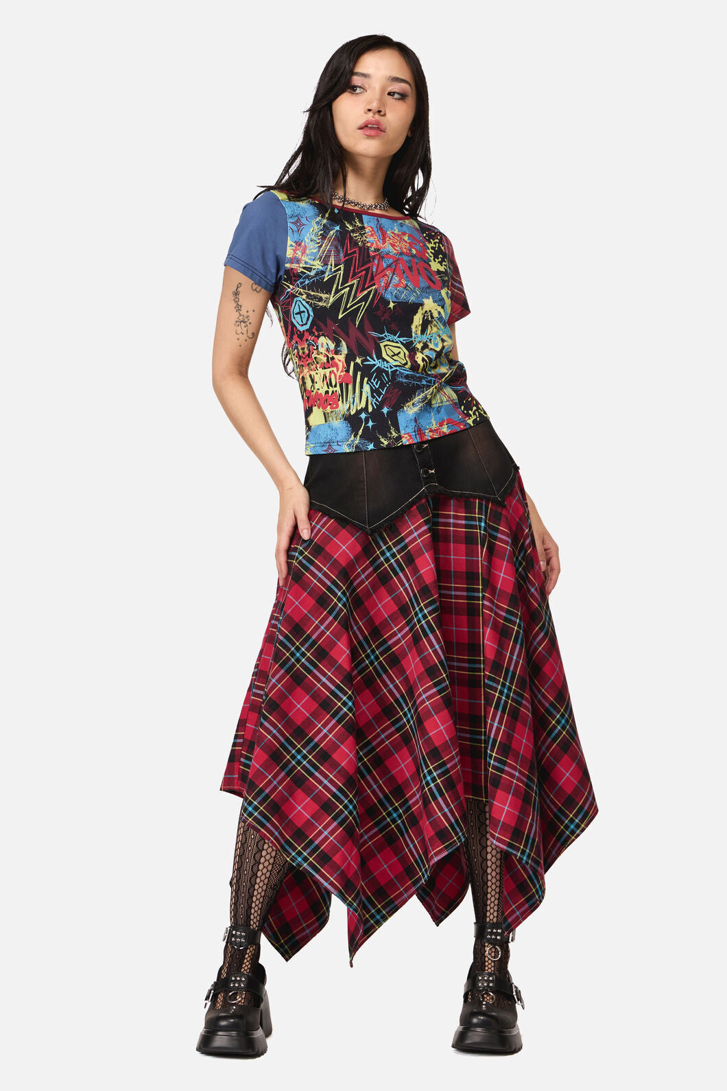 Dangerfield NZ - Streets Grunge Contrast Tee - multi