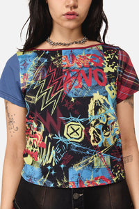 Dangerfield NZ - Streets Grunge Contrast Tee - multi