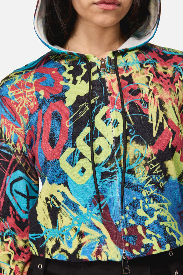 Dangerfield NZ - Streets Grunge Zip Hoodie - multi