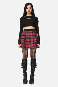 Dangerfield NZ - Stop It Grunge Mini Skirt - multi