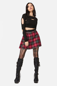 Dangerfield NZ - Stop It Grunge Mini Skirt - multi