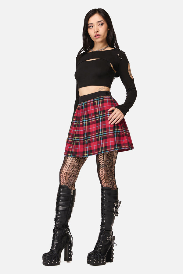 Dangerfield NZ - Stop It Grunge Mini Skirt - multi