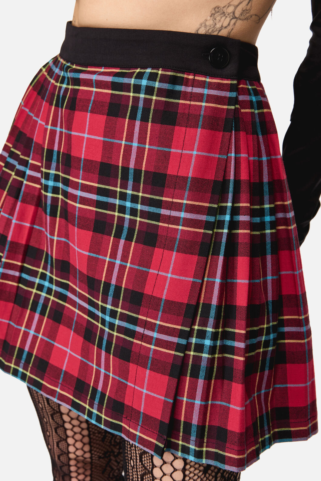 Dangerfield NZ - Stop It Grunge Mini Skirt - multi