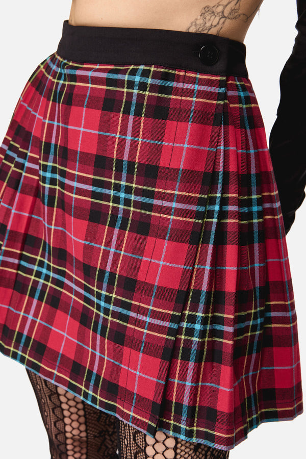 Dangerfield NZ - Stop It Grunge Mini Skirt - multi