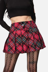 Dangerfield NZ - Stop It Grunge TartanMiniSkort - multi