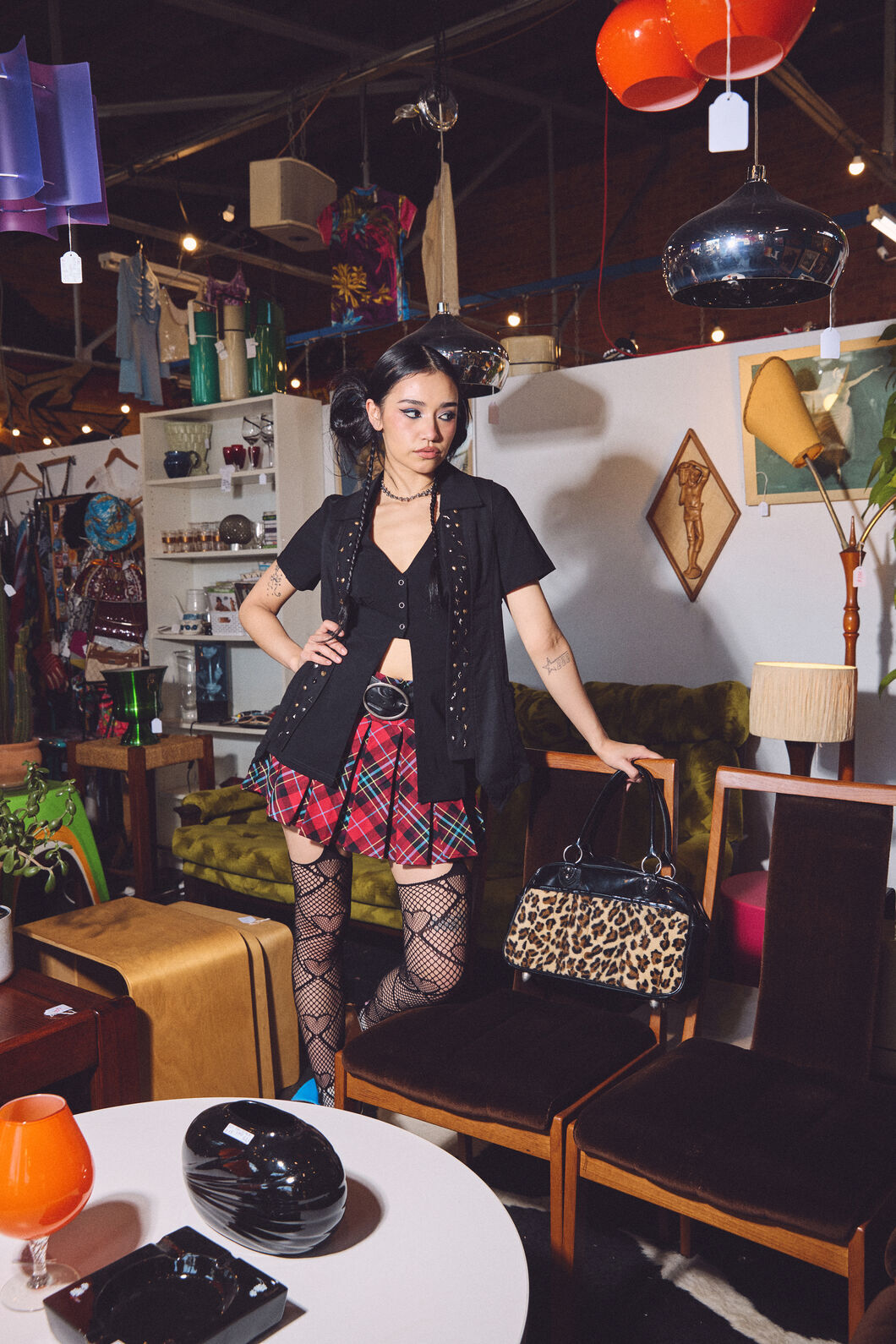 Dangerfield NZ - Stop It Grunge TartanMiniSkort - multi