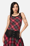 Dangerfield NZ - Stop It Grunge Tartan Tank Top - multi