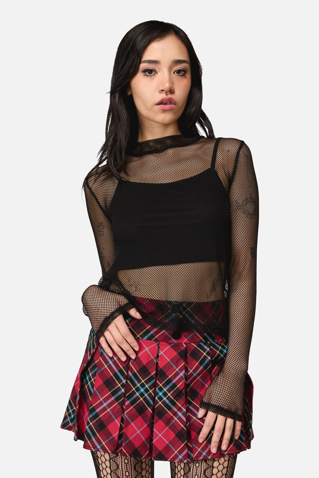 Dangerfield NZ - Grunge Mesh Top - black