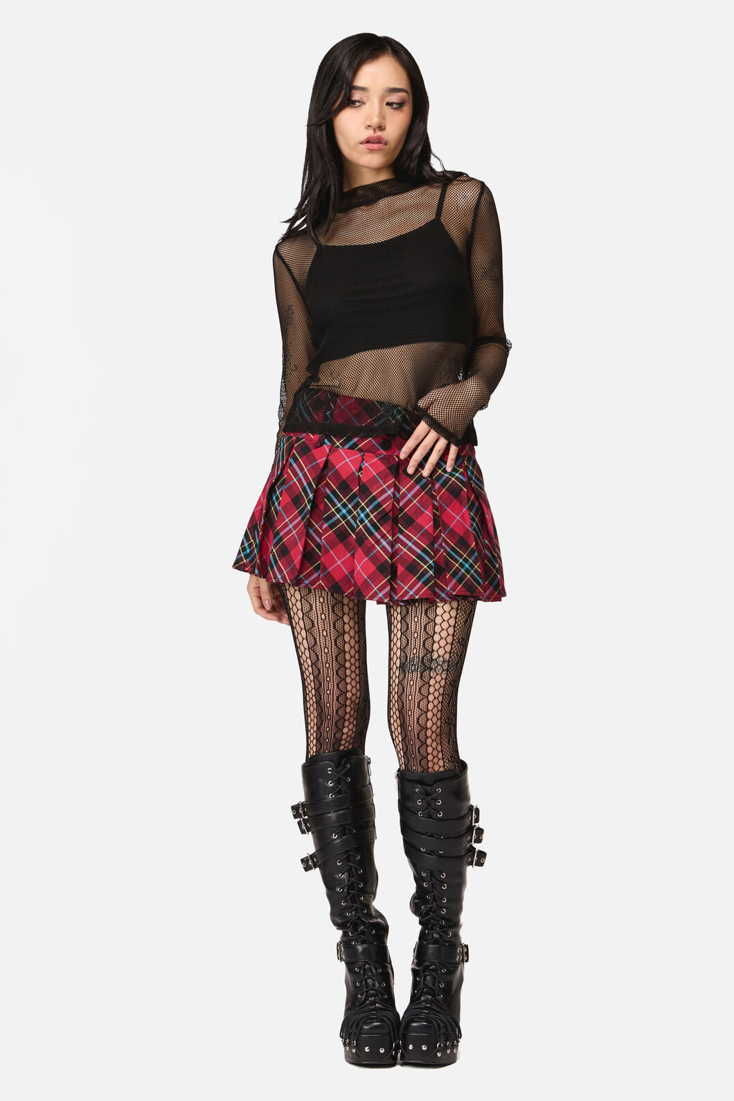 Dangerfield NZ - Grunge Mesh Top - black