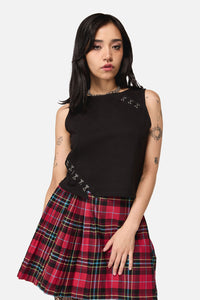 Dangerfield NZ - Buckled Goth Tank Top - black
