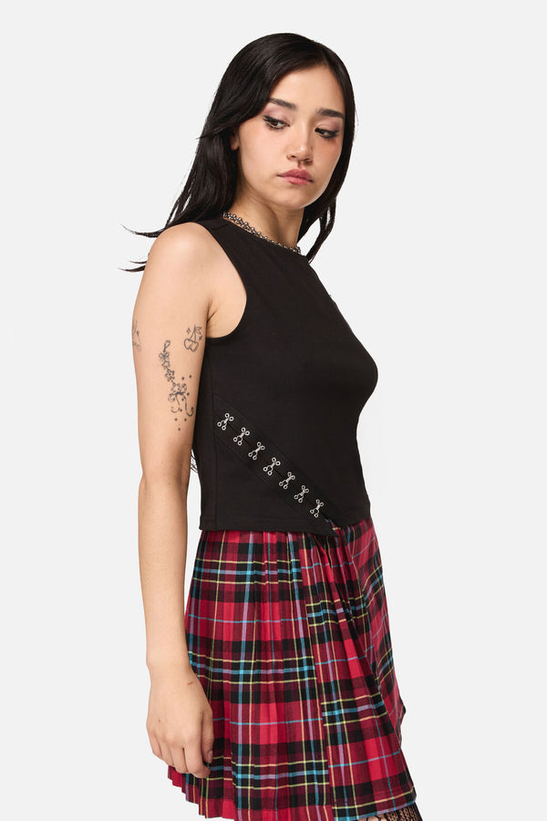 Dangerfield NZ - Buckled Goth Tank Top - black