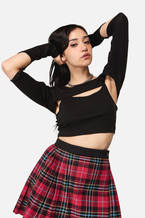 Dangerfield NZ - Dirty Work Cut Out Top - black