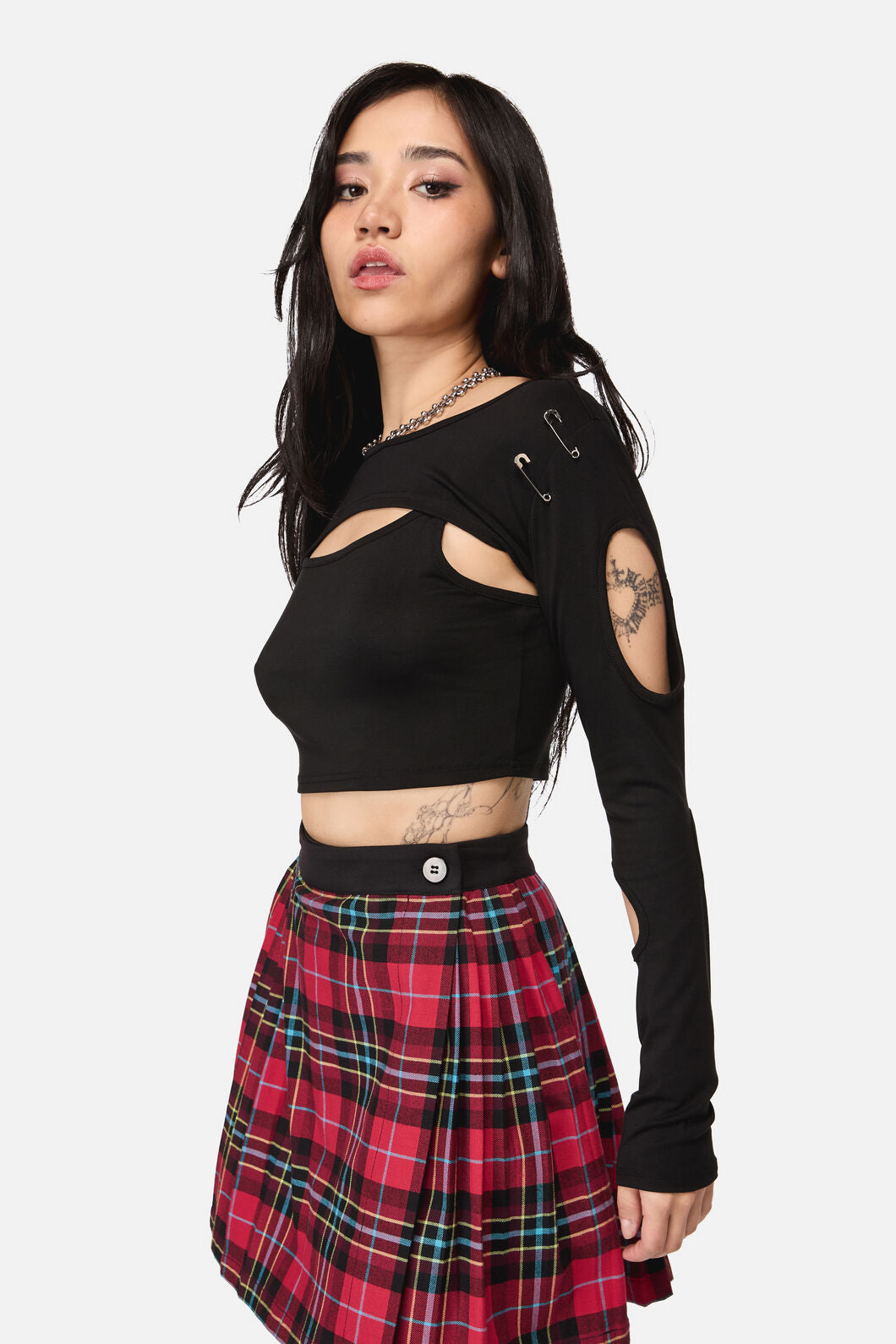 Dangerfield NZ - Dirty Work Cut Out Top - black