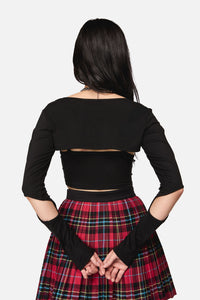 Dangerfield NZ - Dirty Work Cut Out Top - black