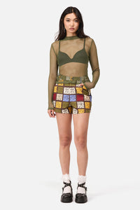 Dangerfield NZ - Mushie Mesh Top - olive