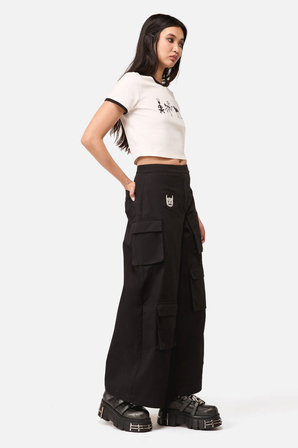 Dangerfield NZ - Demons Goth Cargo Pant - black