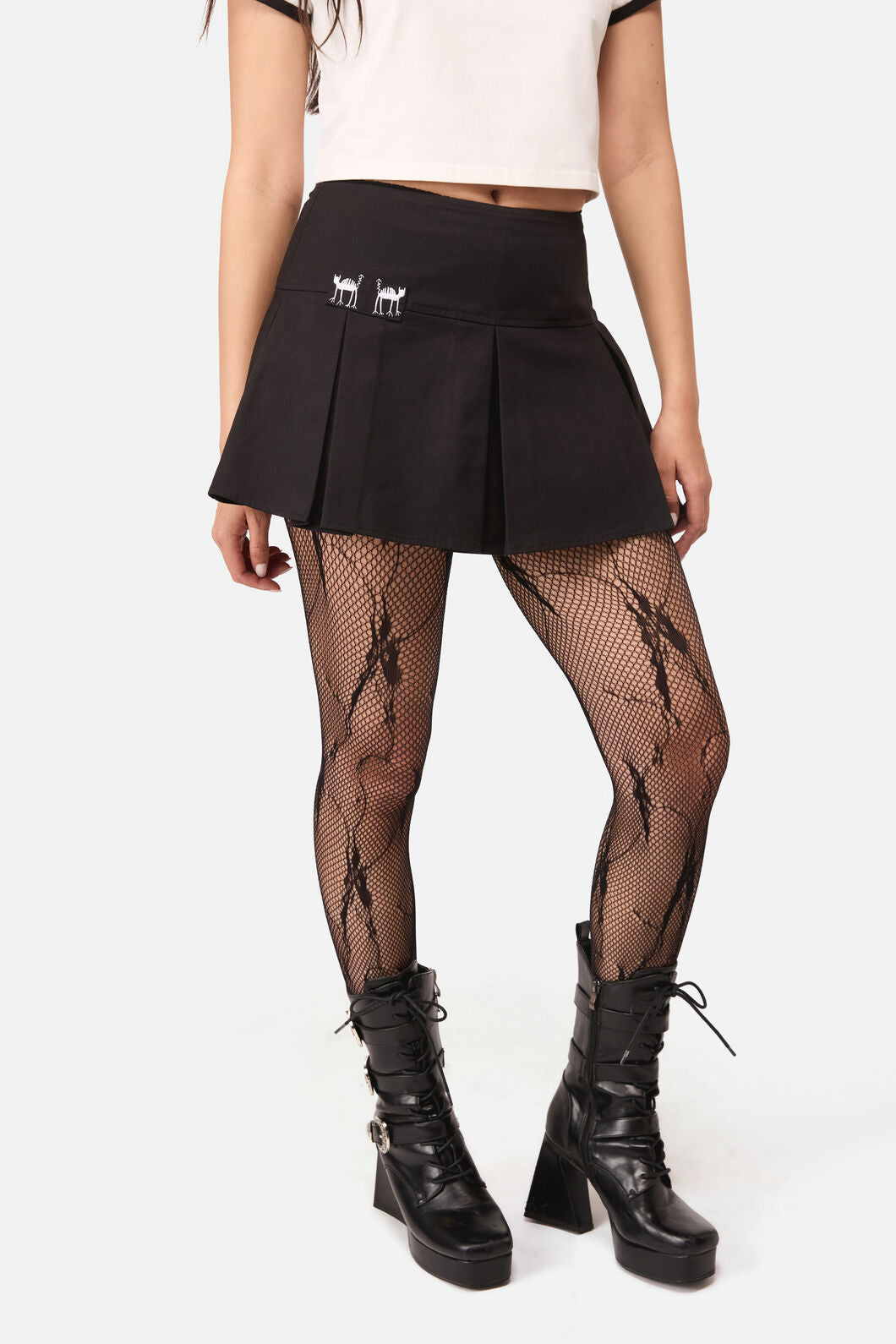 Dangerfield NZ - Demons Goth Mini Skort - black