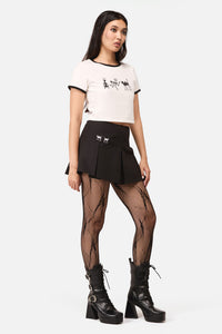 Dangerfield NZ - Demons Goth Mini Skort - black