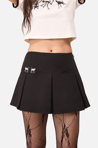 Dangerfield NZ - Demons Goth Mini Skort - black