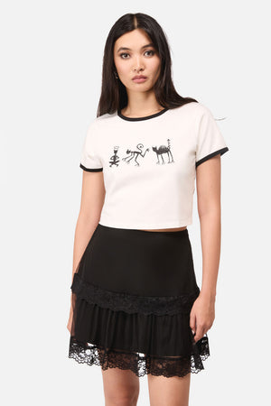 Dangerfield NZ - Lil Demons Goth Tee - white