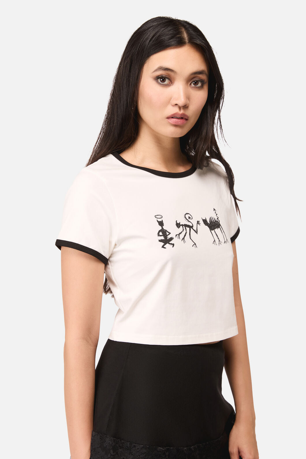 Dangerfield NZ - Lil Demons Goth Tee - white