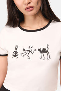 Dangerfield NZ - Lil Demons Goth Tee - white
